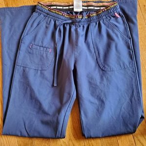 Navy Blue Small Scrub Pants